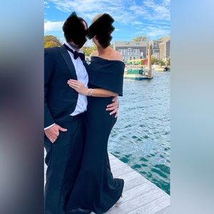 La Femme off the shoulders gown